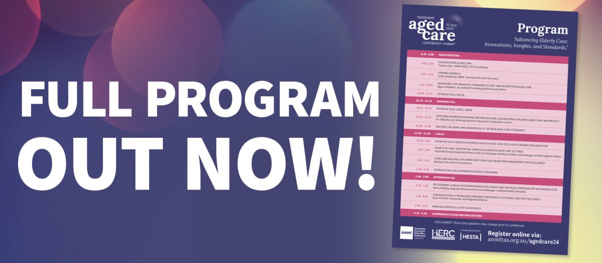 PDF of Aged Care Conference Promotional Flyer and Event Program