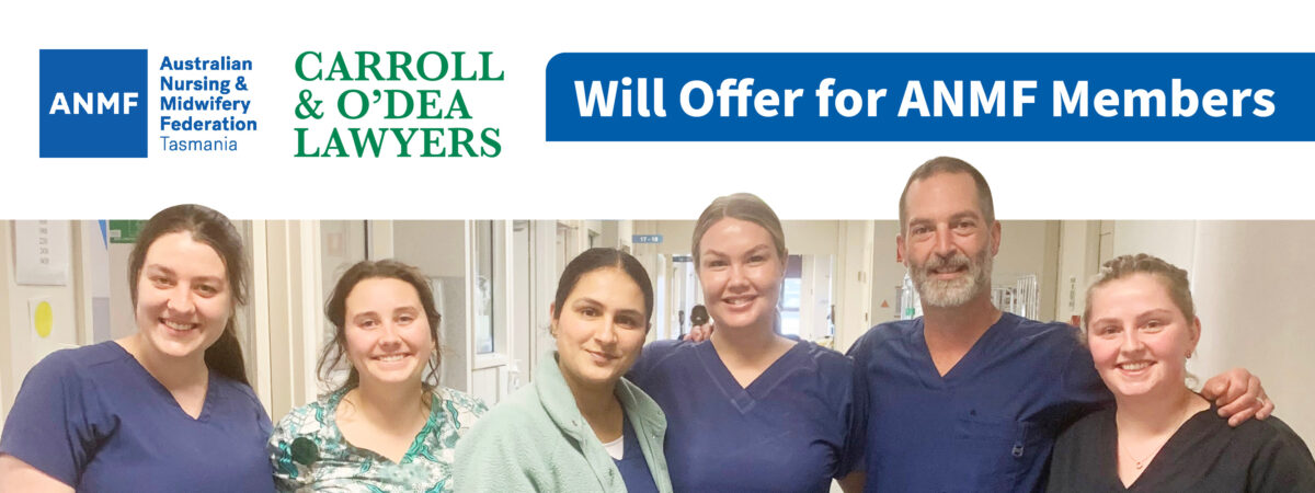 Group of six nurses smiling